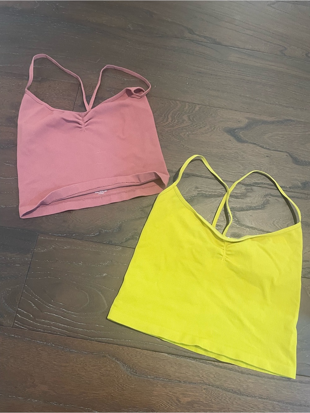 Free People Movement seamless ribbed cropped tank top - 2 pack